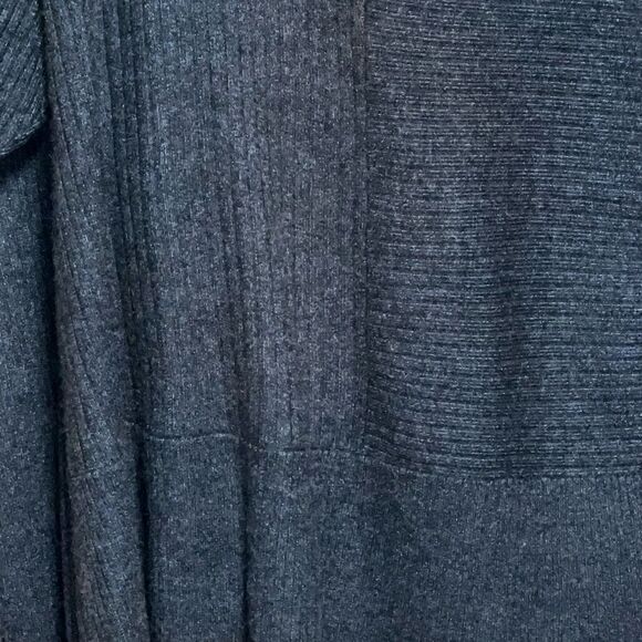 Modern Citizen Juliana Directional Ribbed Sweater Heather Charcoal Sz Womens XL - Picture 6 of 7